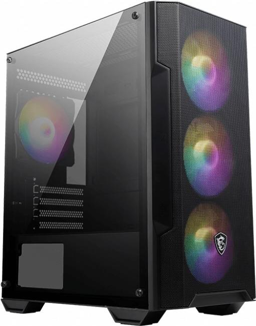 MSI MAG FORGE M100A Computer-Gehäuse Micro Tower Schwarz - Transparent (306-7G20A21-809)