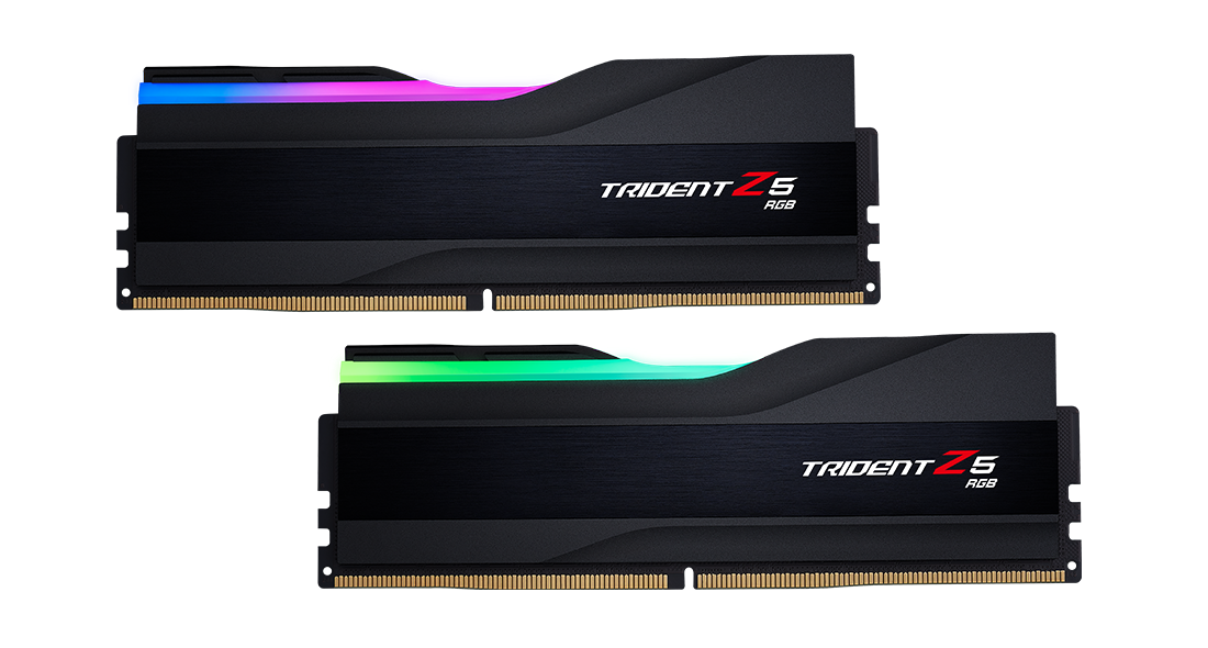 G.Skill Trident Z5 RGB 32 GB (2x16 GB) DDR5-5600 CL40 RAM Kit Schwarz