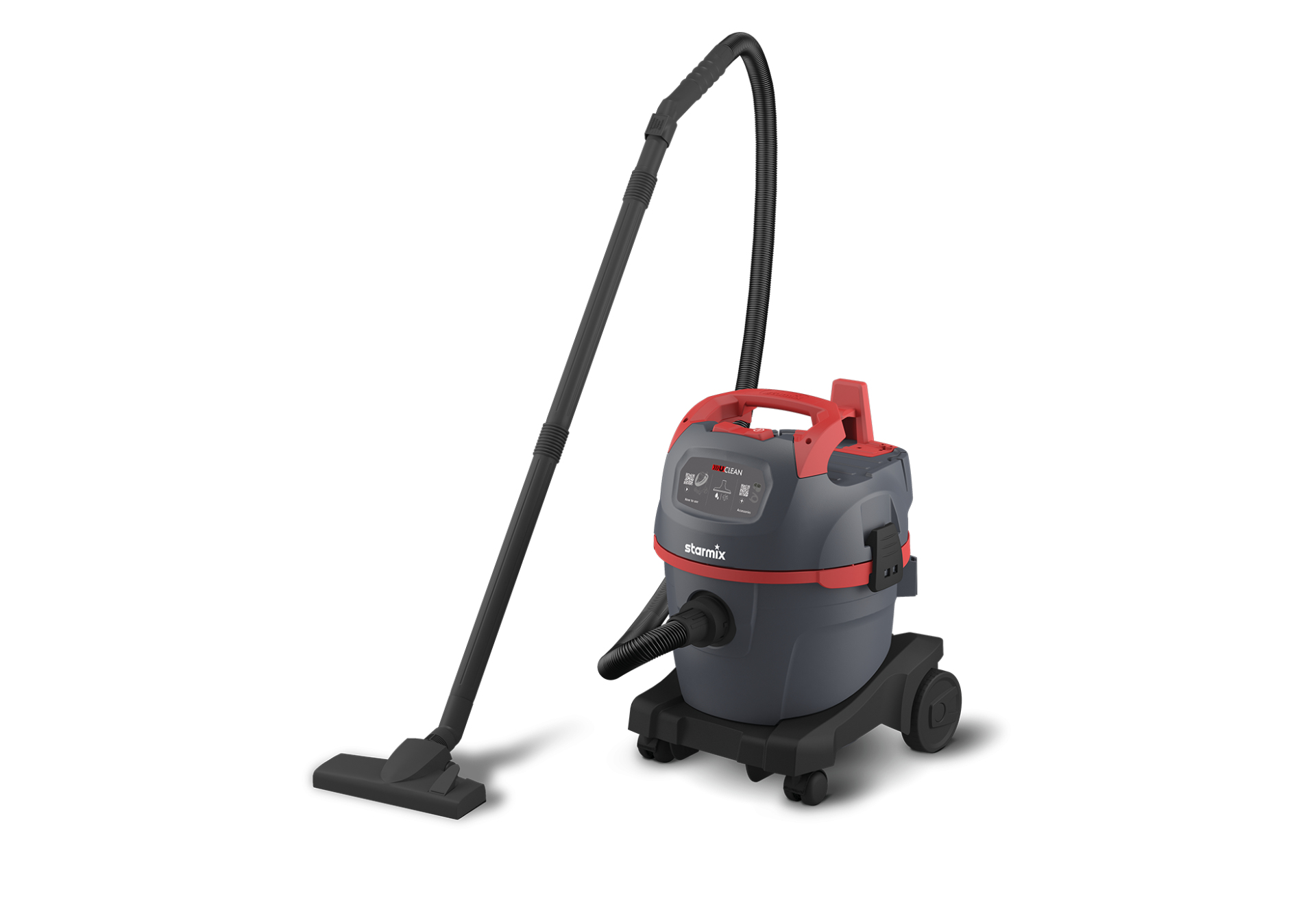 Starmix NSG uClean 1420 HK Kanister-Staubsauger 1400 W 16 l Trocken & Nass Schwarz/Grau/Rot