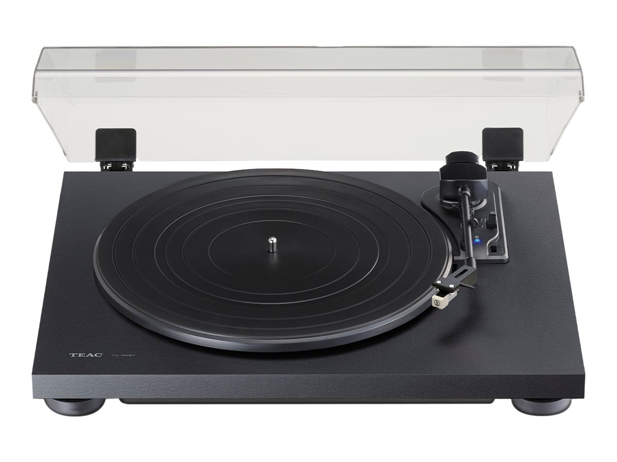 Teac TN-180BT-A3 Plattenspieler mit Riemenantrieb und Bluetooth - Halbautomatisch - Schwarz
