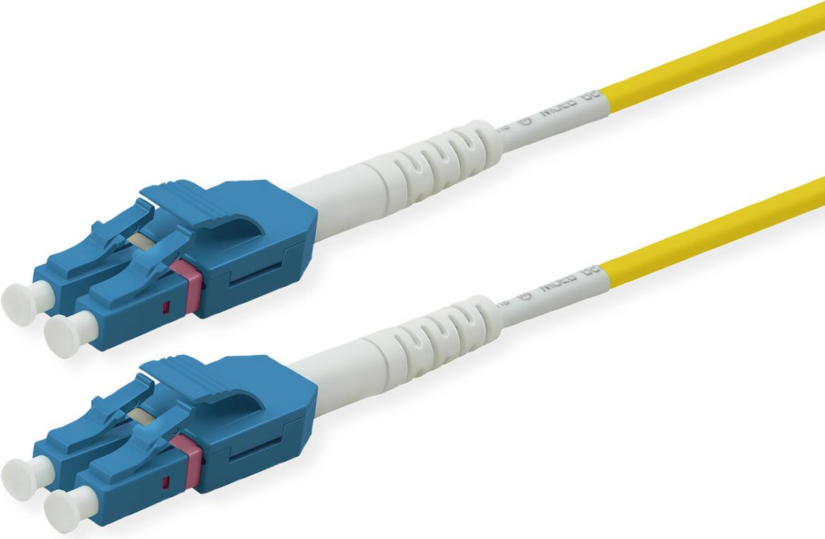 ROLINE LWL-Kabel duplex 9/125µm OS2, LC/LC, UNIBOOT, gelb, 10 m (21.15.8646)