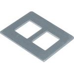 HAGER GTVDM012 Montageplatte GTVD2/300 2xRJ45 19,3x14,8 (GTVDM012)