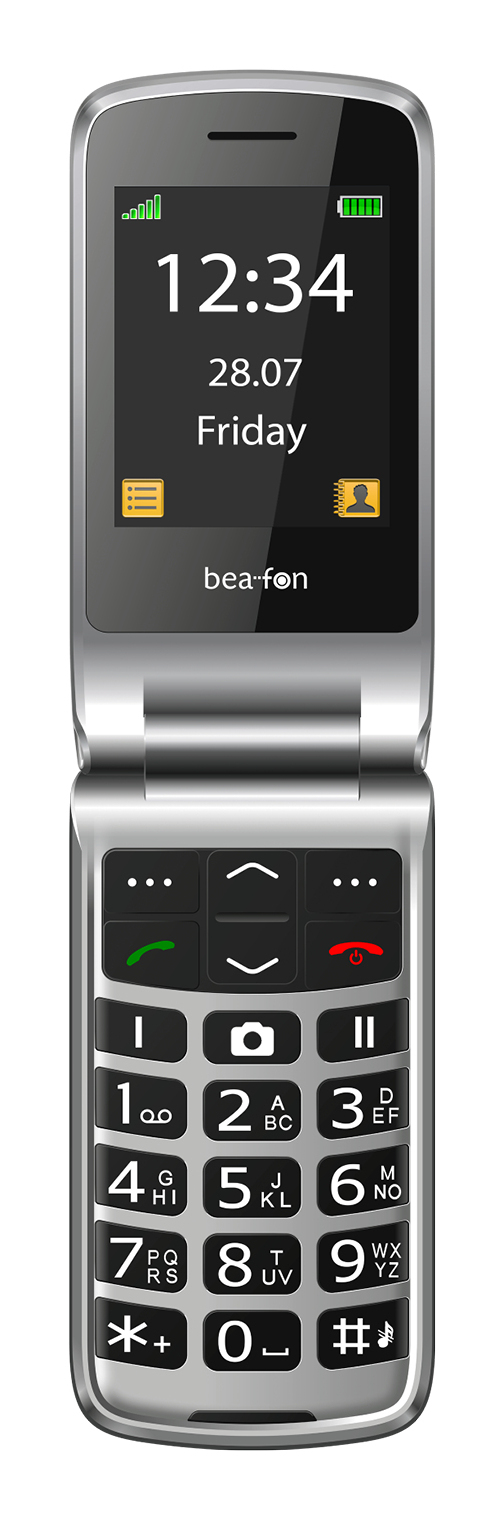 Bea-fon SL645plus Klapphandy 2,8" Schwarz, Silber