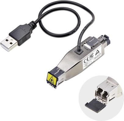 StarTech.com Gigabit Fiber to RJ45 Ethernet Media Converter, Micro Mini (D01ML55U-FIBER-MEDIA)