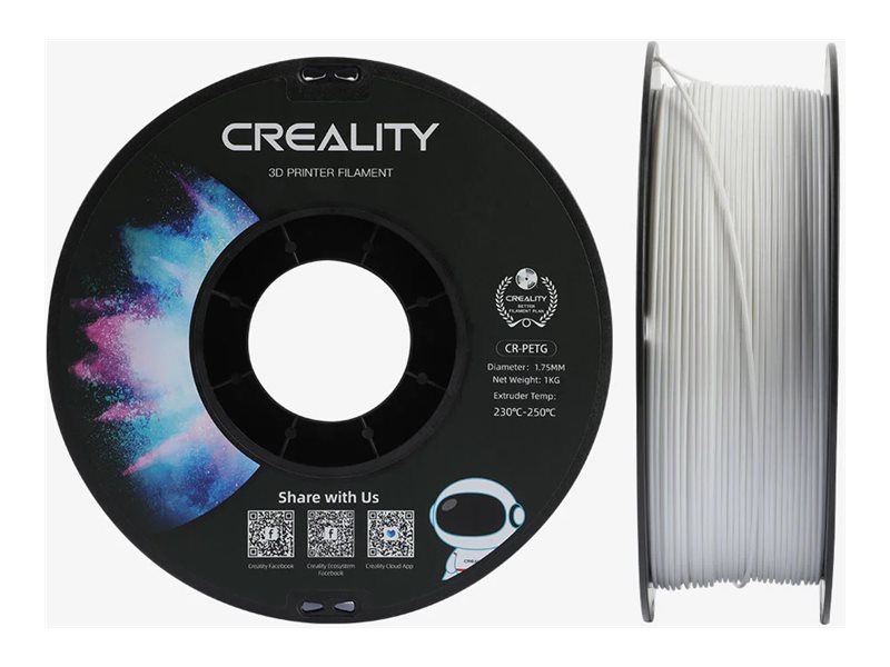 Creality CR-PETG 3D-Druck-Filament 1,75 mm 1 kg Weiß