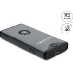 Delock USB Type-C™ 40 Gbps Gehäuse für 1 x M.2 NVMe PCIe SSD mit Lüfter - werkzeugfrei (42034)