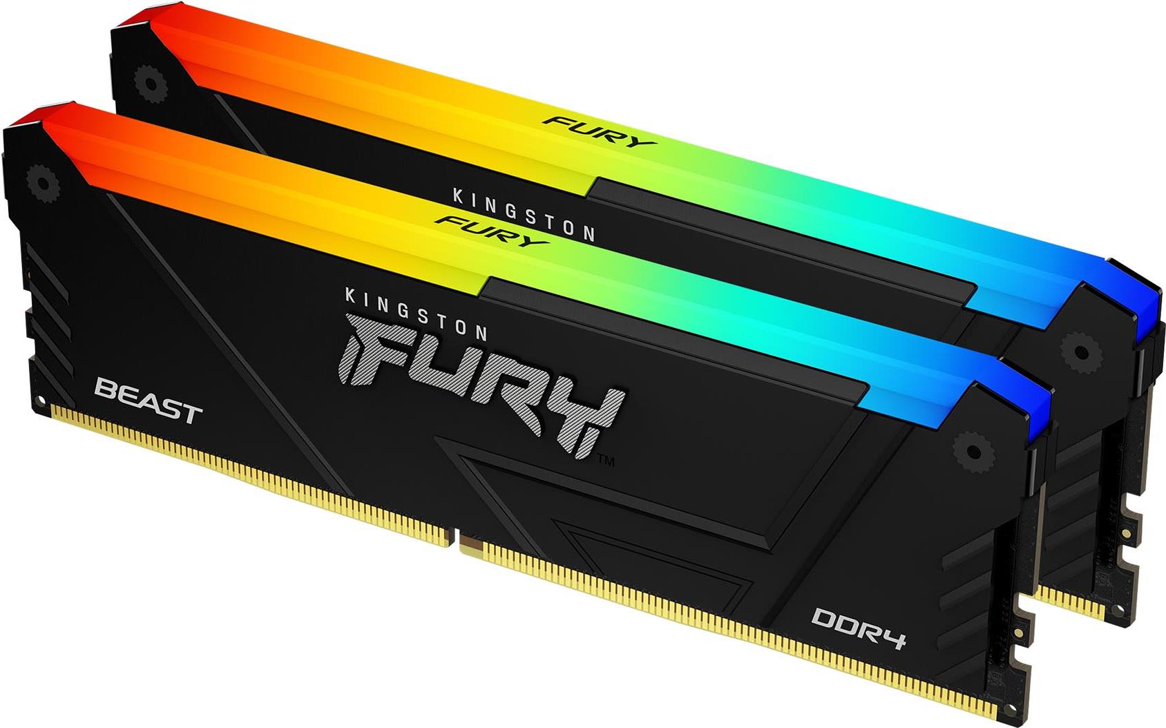 Kingston Technology FURY Beast RGB Speichermodul 64 GB 2 x 32 GB DDR4 3600 MHz (KF436C18BB2AK2/64)