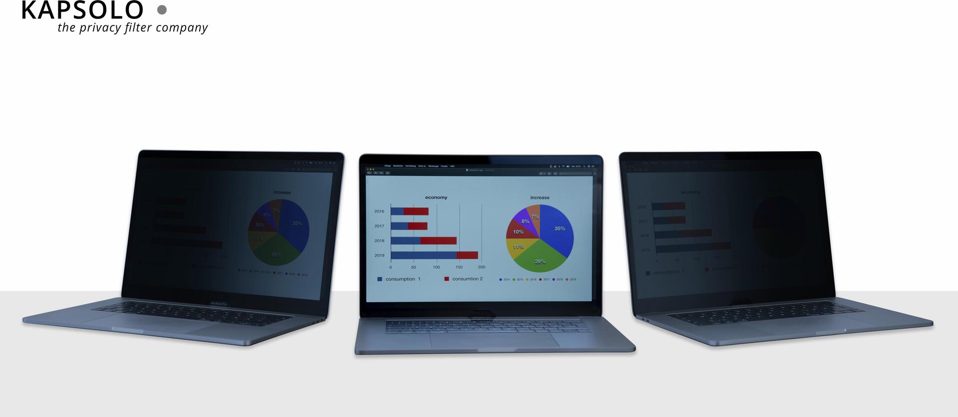 KAPSOLO 3H Anti-Glare - entspiegelnde Displayschutzfolie / Displayschutzfilter für HP Elite X2 1012 G2 (KAP10250)