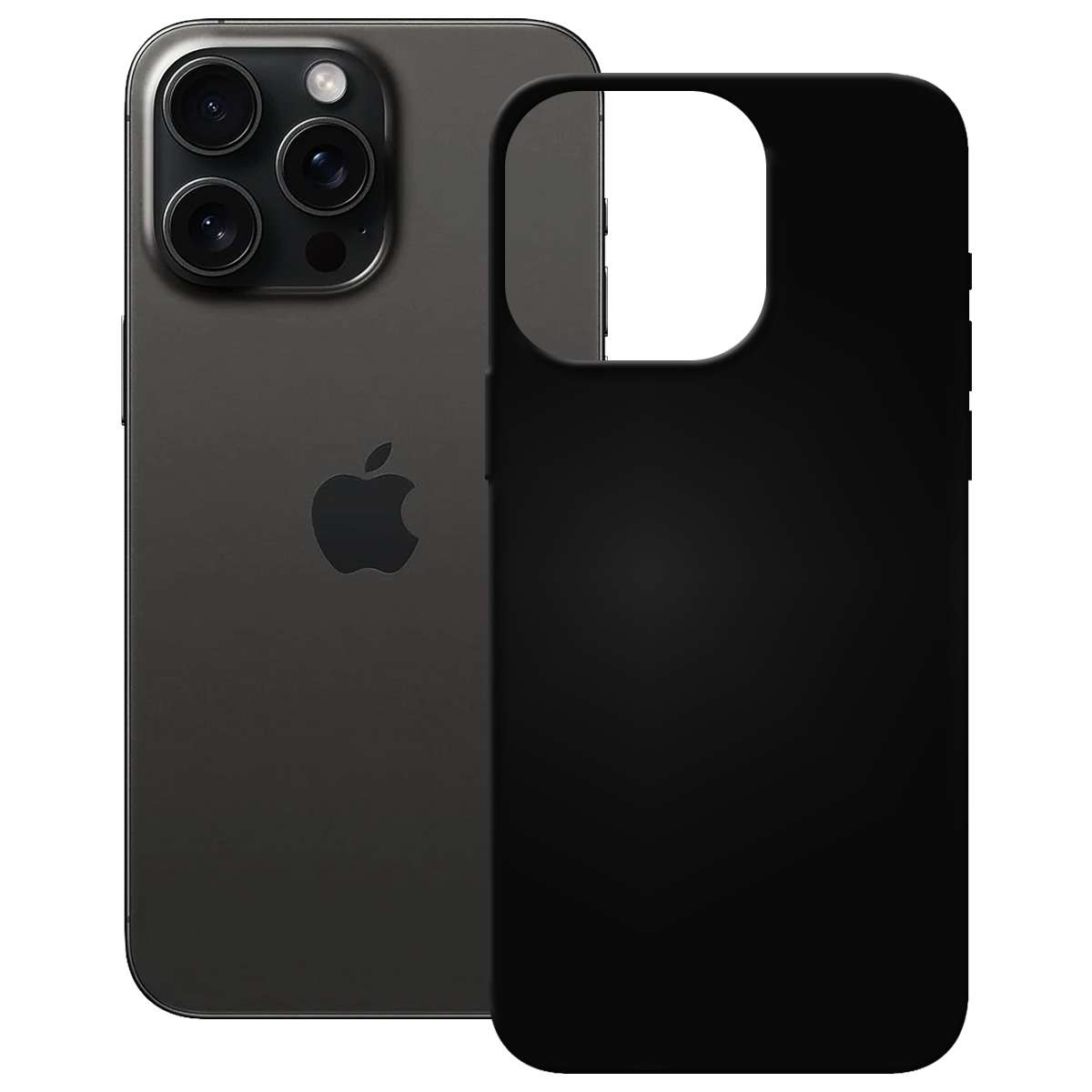 PEDEA TPU Case für Apple iPhone 16 Pro Schwarz