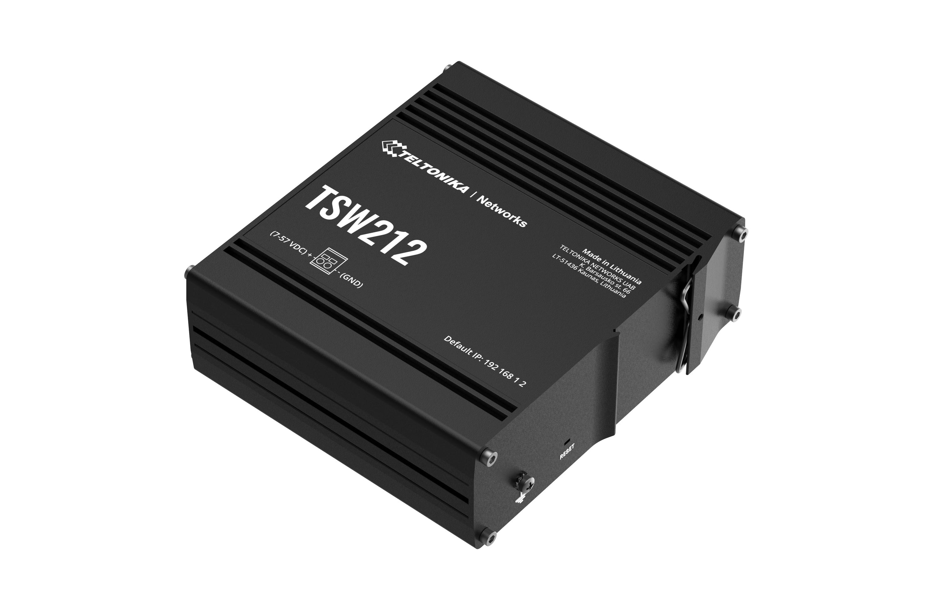 Teltonika TSW212 Managed Switch 8 x Gigabit Ethernet + 2 x SFP Schwarz
