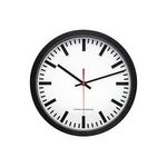 FUNKWANDUHR "BAHNHOF" SCHWARZ (51.001.322)