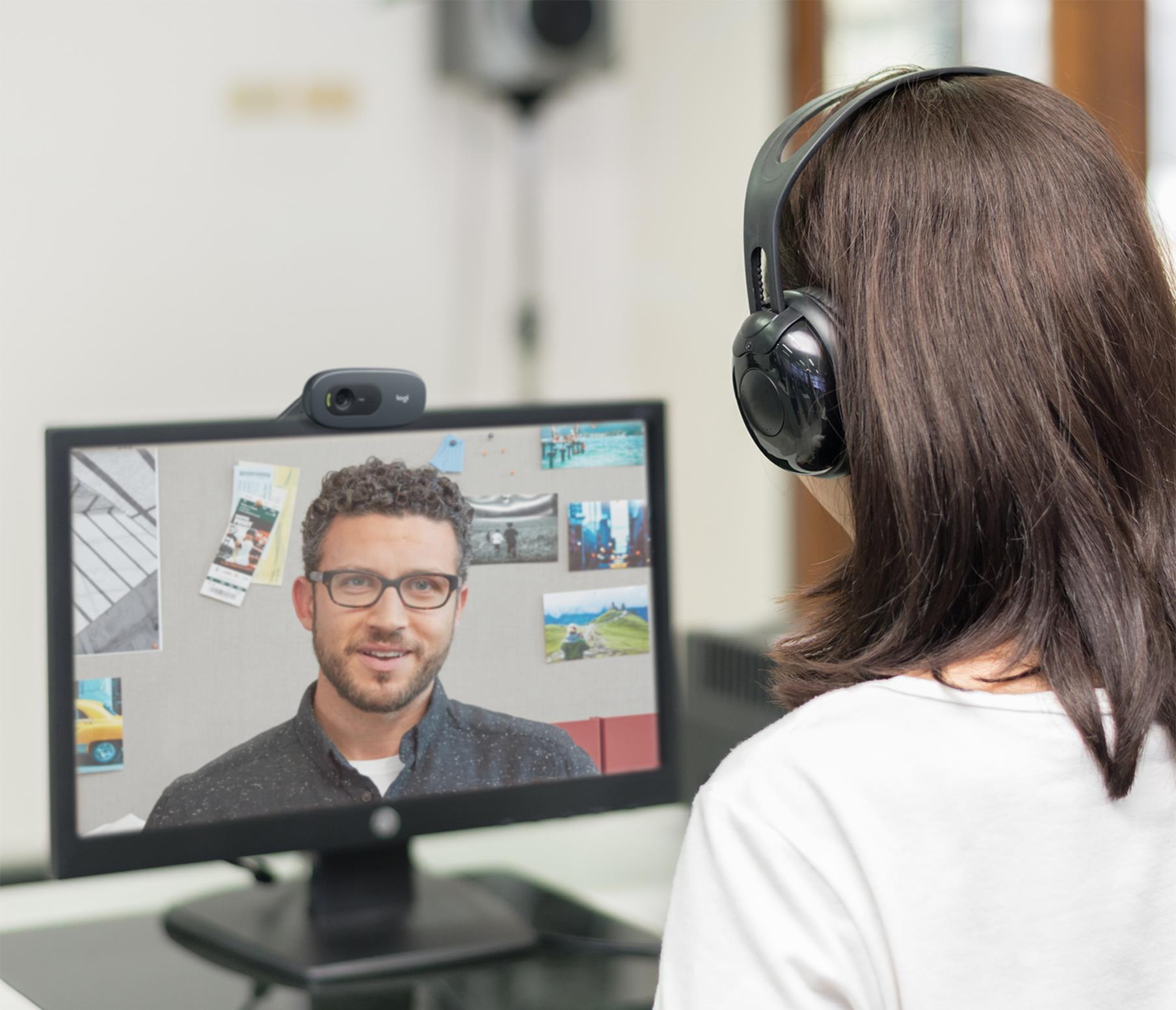 Logitech C505 HD Webcam 720p Schwarz