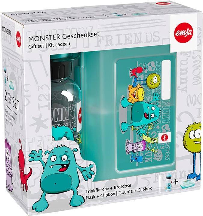 EMSA Kids Set Monster Lunch box set Polypropylene (PP) - Tritan Türkis 1Stück(e) (518138)