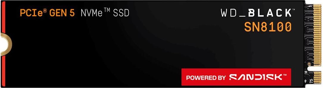 SanDisk WD_BLACK SN8100 NVMe SSD 4TB Retail NBMe / M.2 / PCIe / 14900MB/s read / 14000MB/s write / Gen5 (WDBCMT0040BNC-WRSN)