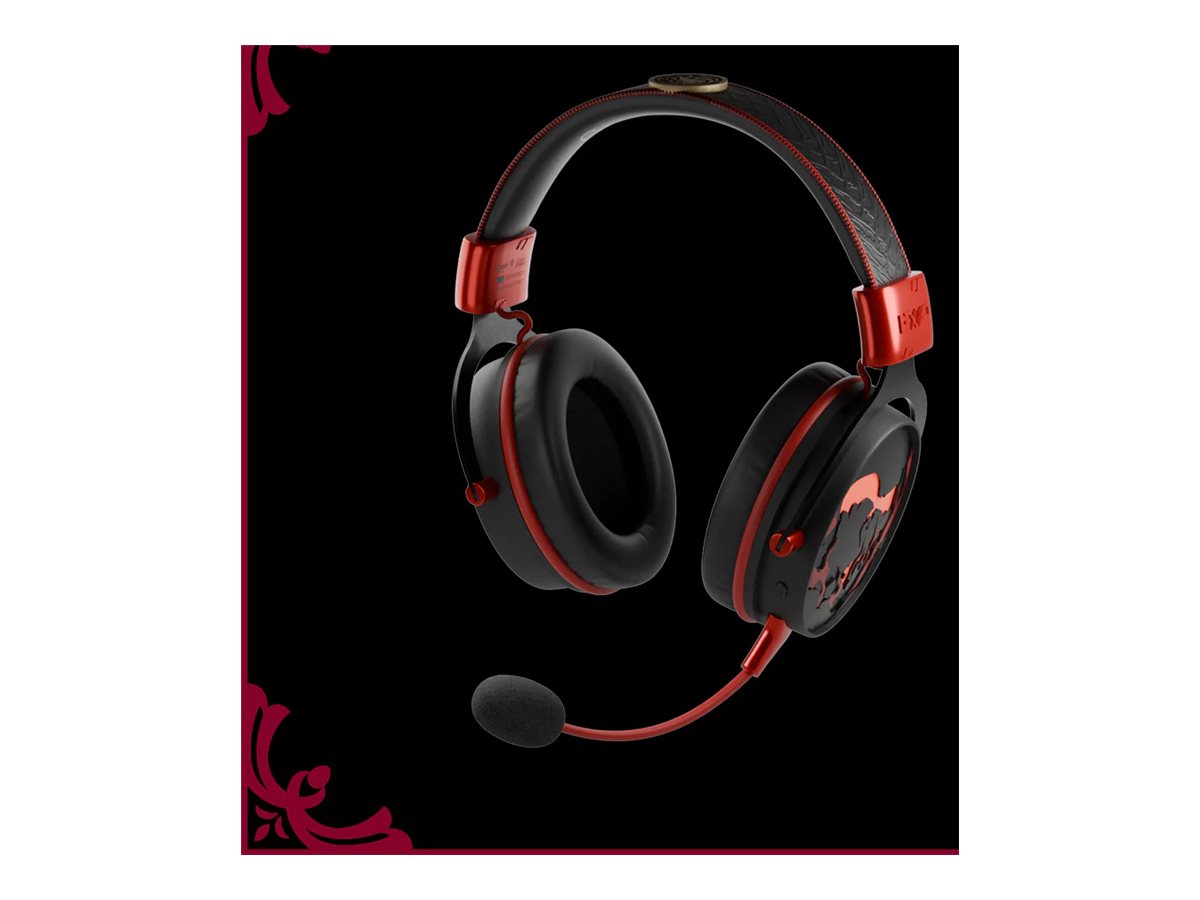 Lexip HBO Game of Thrones Dragon Gaming-Headset Bluetooth Verkabelt & Kabellos Schwarz Rot