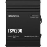 Teltonika Industrial Ethernet switch with 2 SFP ports for Fiber-optic communication and (TSW2000000B0)