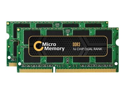 CoreParts MMKN049-16GB Speicher-Kit 16 GB RAM (2 x 8 GB) DDR3 SO-DIMM 1600 MHz PC3-12800 Grün