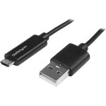StarTech.com 1M MICRO-USB CABLE WITH LED StarTech.com 1m Micro USB Kabel mit LED Ladeanzeige (USBAUBL1M)