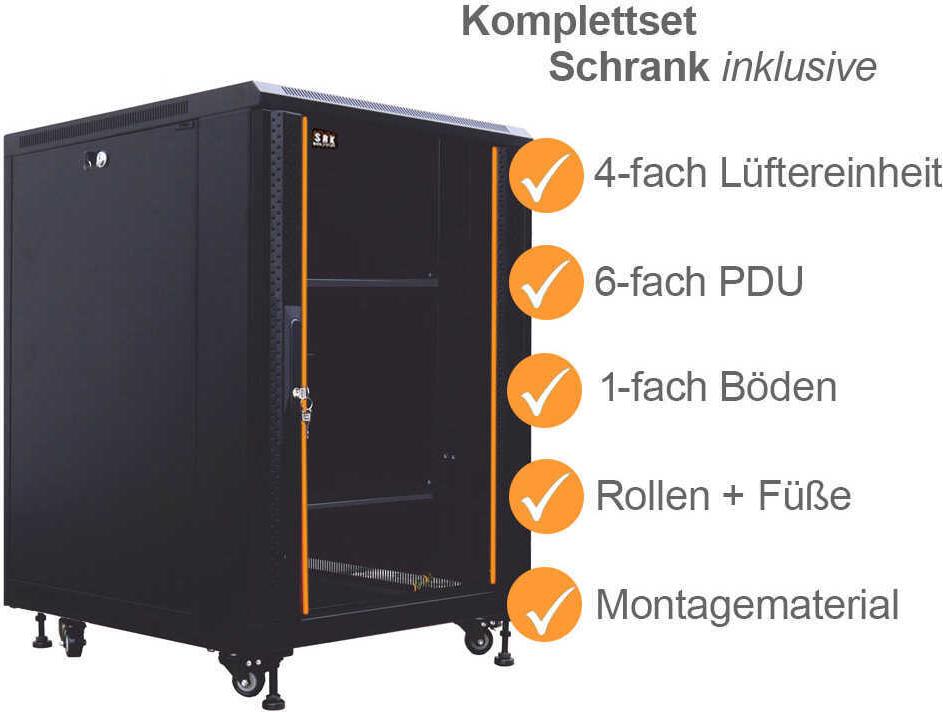 IT-BUDGET 19"-Netzwerkschrank SRK (99ITB19SRK1268GSM)