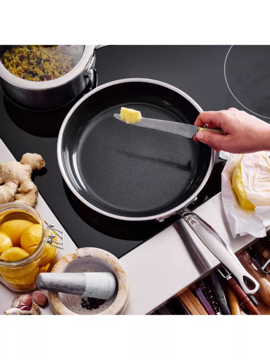 GreenPan Premiere Bratpfanne 28 cm Edelstahl Silber