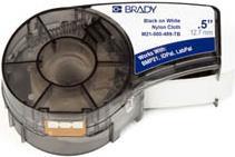 Brady, M21-500-499-TB, Nylongewebe, f. Terminal Block, Schwarz auf Weiß, 12,7mm x 4,87m, permanent, endlos (110939)