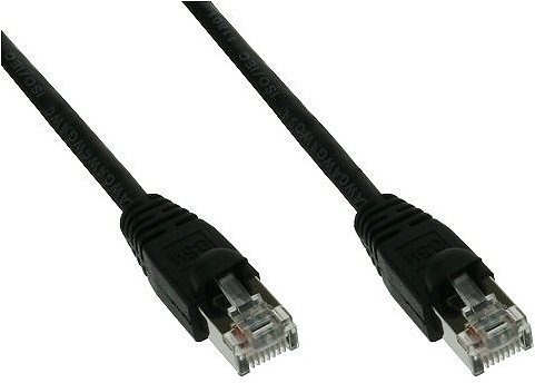 InLine® Patchkabel, U/UTP, Cat.5e, schwarz, 0,5m (71450S)