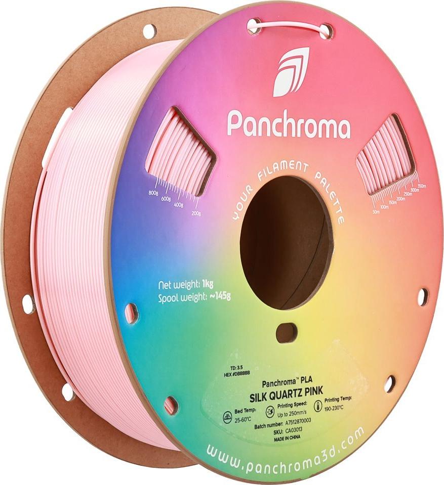 PLA SILK 1,75mm QUARTZ PINK 1kg POLYMAKER PANCHROMA 3D FILAMENT (CA03013)