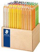 STAEDTLER Dreikant-Buntstift Noris Club jumbo, 112er Display dreieckig, Minenstärke: 4,0 mm, mit Minenschutzmantel (ABS), - 1 Stück (128 CA112)