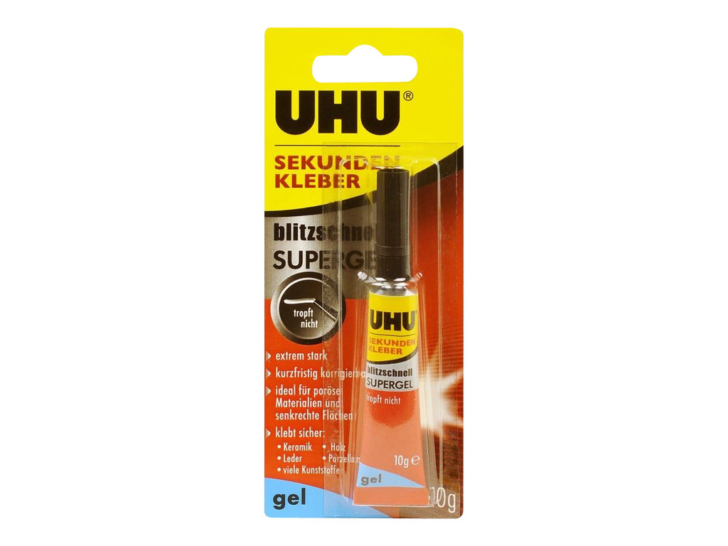 UHU SEKUNDENKLEBER SUPERGEL 10 g Klar