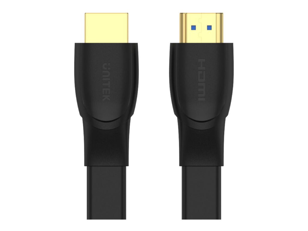 Unitek HDMI-Kabel C11063BK-2M 2.0 Flach 4K@60Hz 2 m Schwarz