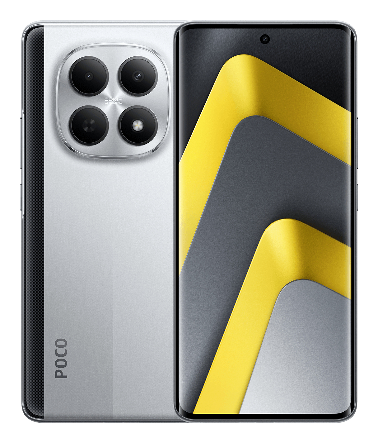 Xiaomi POCO M8 5G 6,77" AMOLED Smartphone 8 GB RAM 256 GB Silber