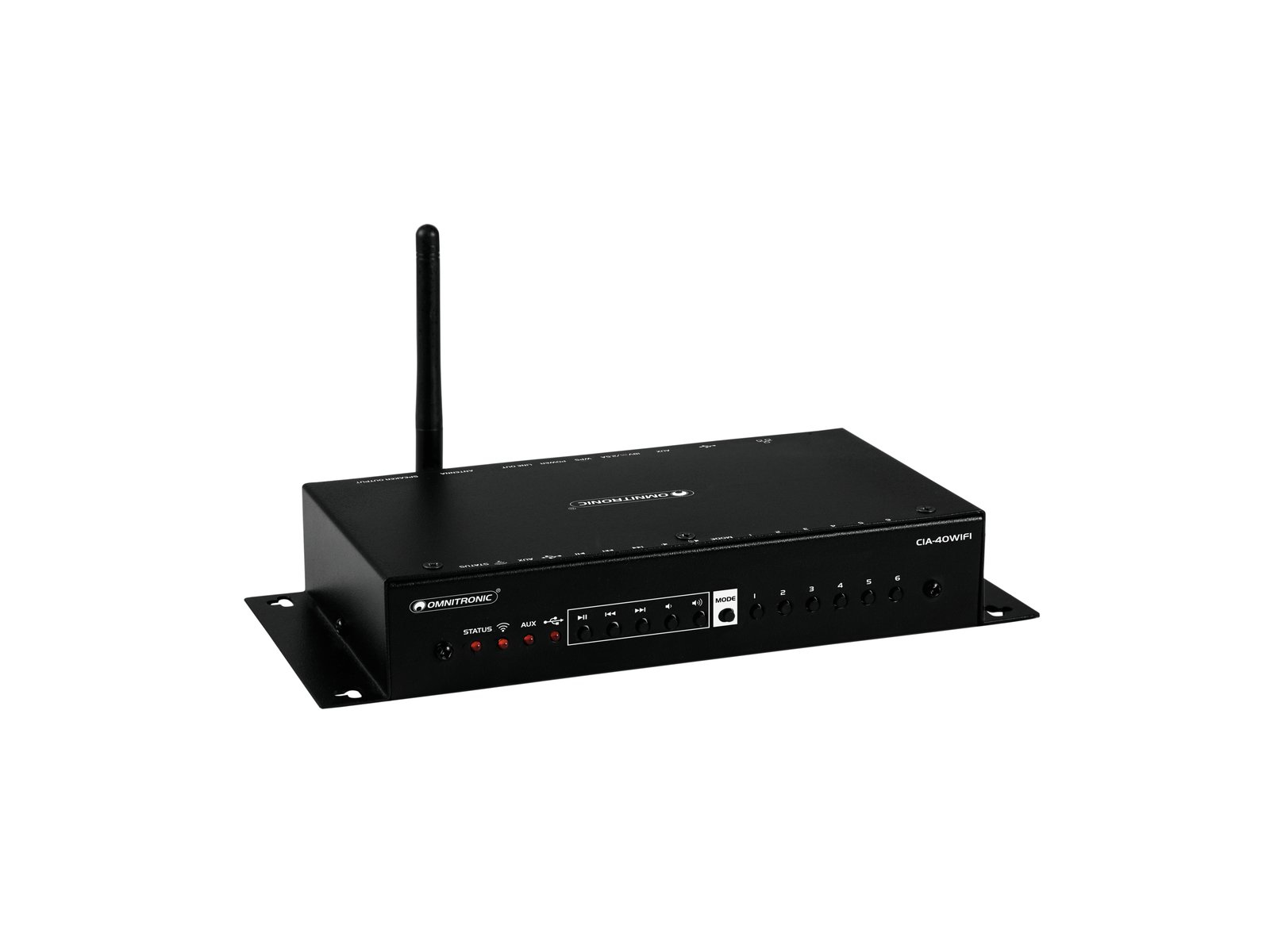 Omnitronic CIA-40WIFI Stereo-Verstärker 2x25 W WLAN AirPlay DLNA Schwarz