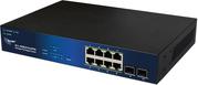 Allnet SG83 Rackmount Gigabit Smart Switch, 8x RJ-45, 2x SFP, 140W PoE+, V2 (ALL-SG8310v2PM)
