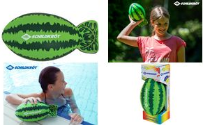 SCHILDKRÖT Wasserball Splash Ball Watermelon, grün Maße: 250 x 130 mm, Gewicht: 135 g, griffige Oberfläche - 1 Stück (970292)