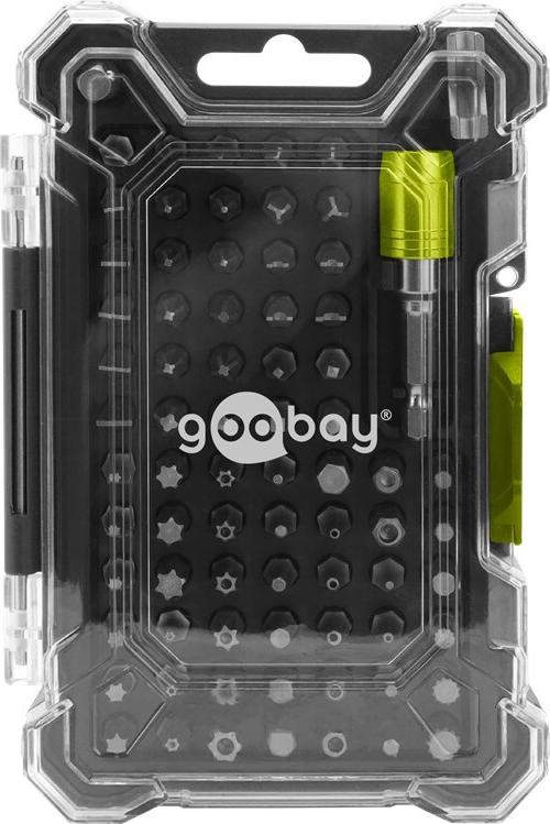 Goobay Tools Bithalter-Set mit 72-tlg. Bitsatz (77843)