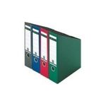 LEITZ Stehsammler, DIN A4, Hartpappe, schwarz Fassungsvermögen: 76 mm, mit großem Rückenschild (2423-00-95)