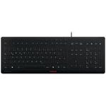 CHERRY STREAM PROTECT Tastatur USB AZERTY FR-Layout schwarz 105 Tasten