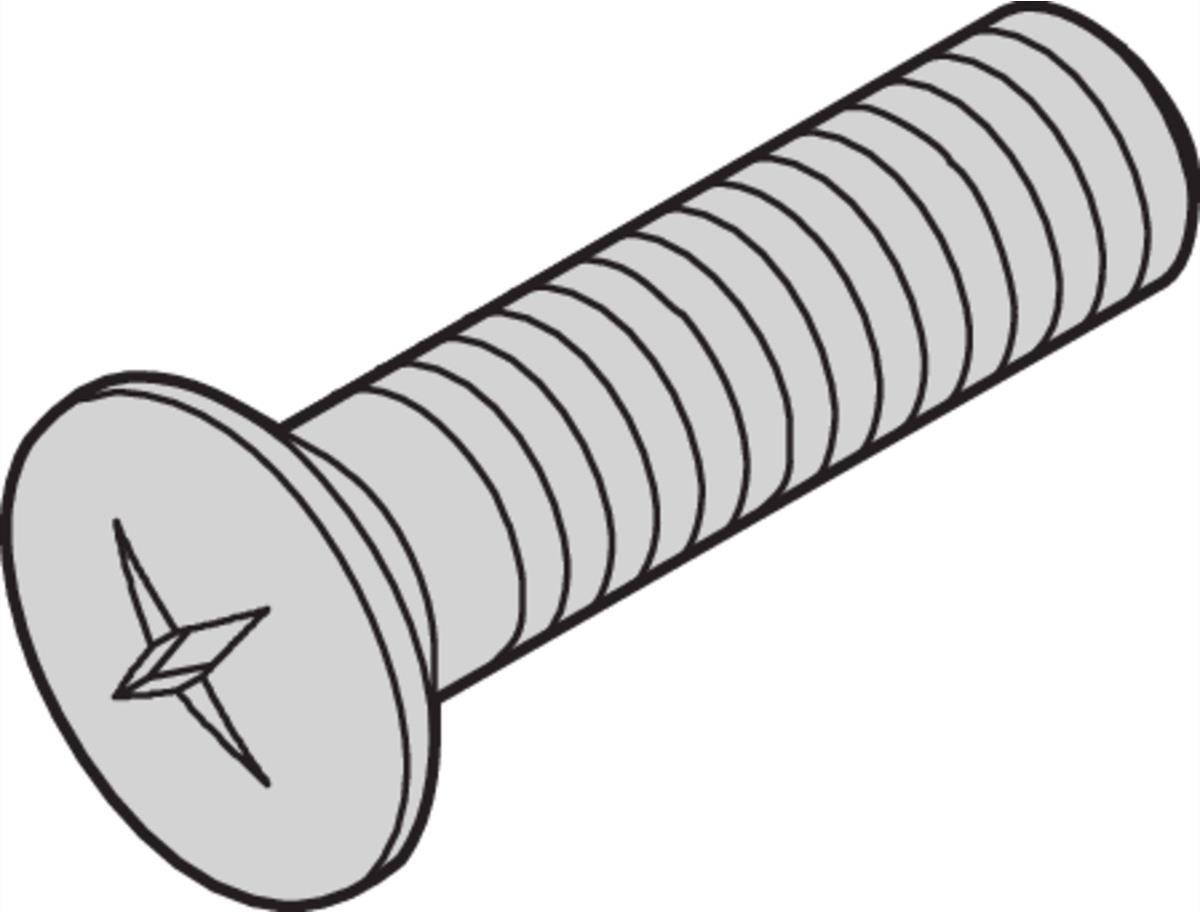 SCHROFF Linsensenkkopfschraube mit Kreuzschlitz - NTS SENKSCHR.LIN.M2,5X8 100S (21100429)