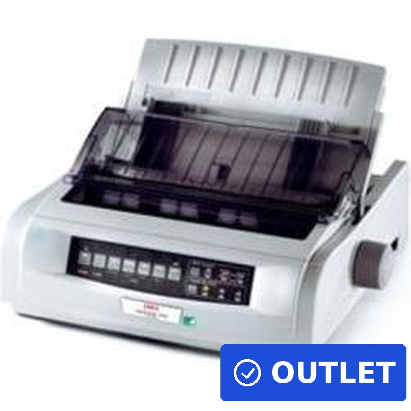 OKI Microline 5591eco Nadeldrucker A3 s/w 473 Zeichen/Sek. 360 dpi 24-Pin USB/Parallel (01308901) (geöffnet)