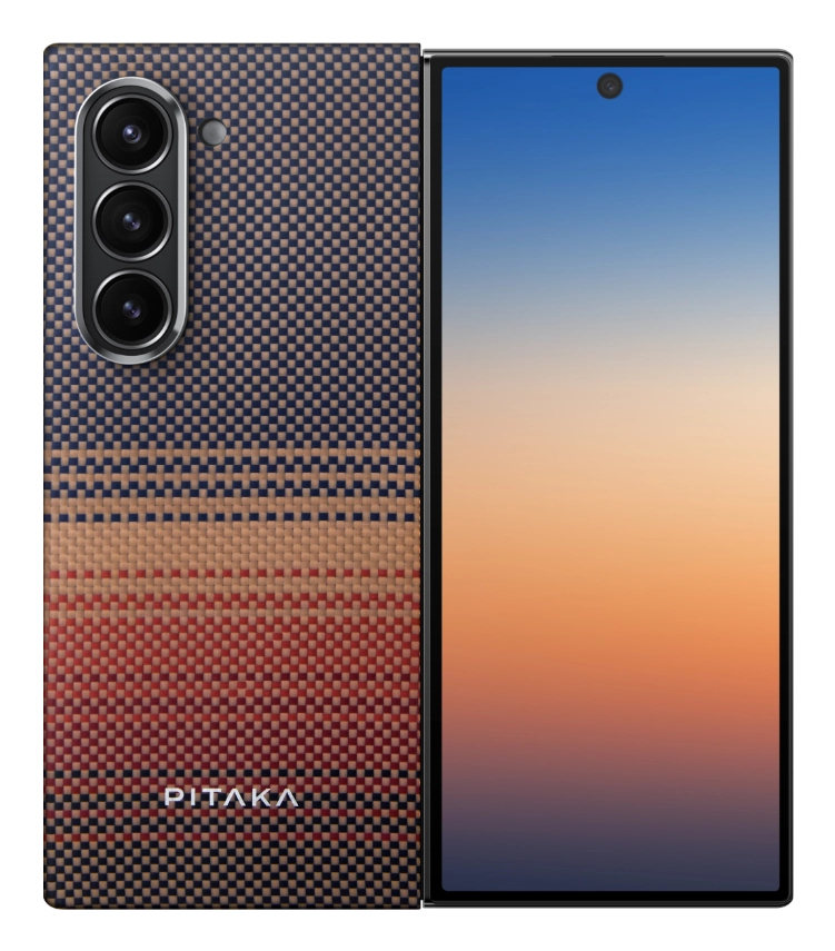 Pitaka MagEZ Case 5 Handyhülle für Samsung Galaxy Z Fold6 Black/Grey Twill