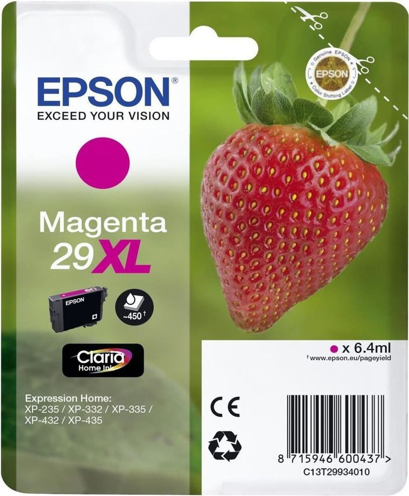 Epson 29XL Magenta Tintenpatrone (C13T29934012)
