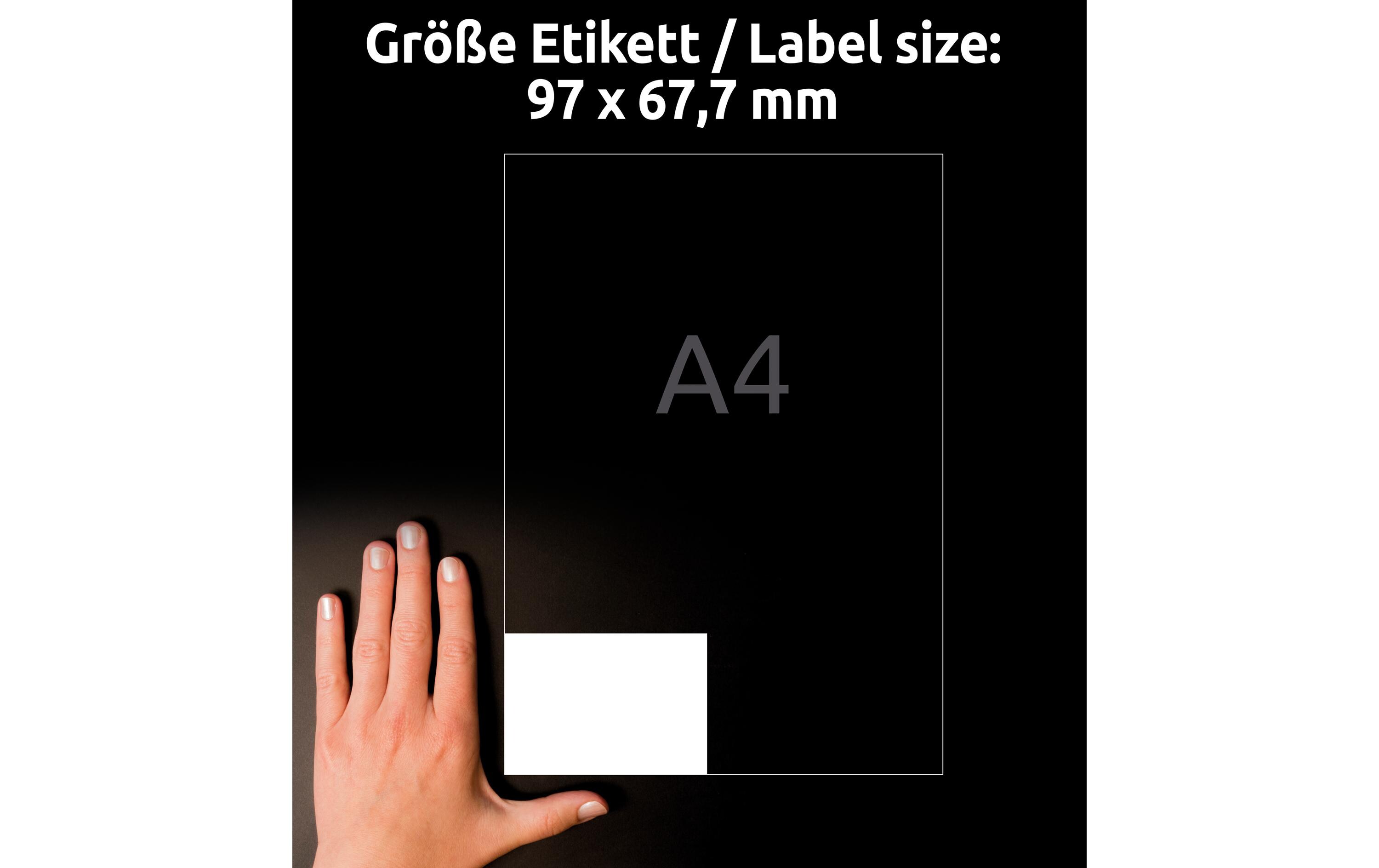 Avery Zweckform 4782-65 Universal-Etiketten 97 x 67.7 mm Weiß