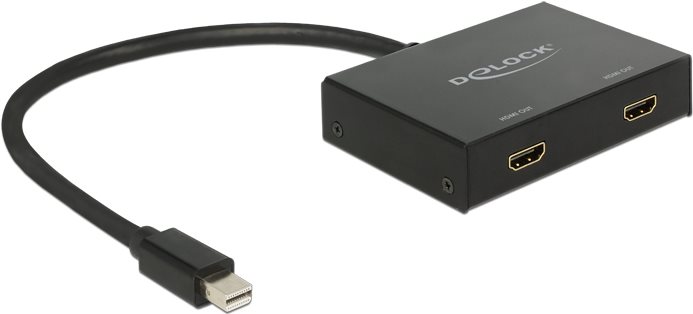 Delock Mini DisplayPort 1.2 Splitter 1 x mini DisplayPort in > 2 x HDMI out 4K (87696)
