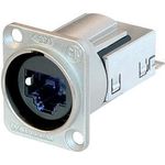 Neutrik EtherCon® RJ45 CAT6 Einbaubuchsen Buchse, Einbau NE8-FDY0-C6 Pole: 8P8C NE8-FDY0-C6 Nickel NE8-FDY0-C6 1 St. (NE8-FDY0-C6)