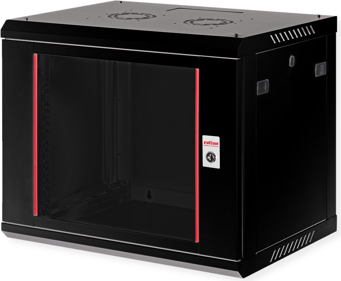 ROLINE 19 Zoll Wandgehäuse Basic Plus 600x450 BxT schwarz - Wandgehäuse (26.21.0284)