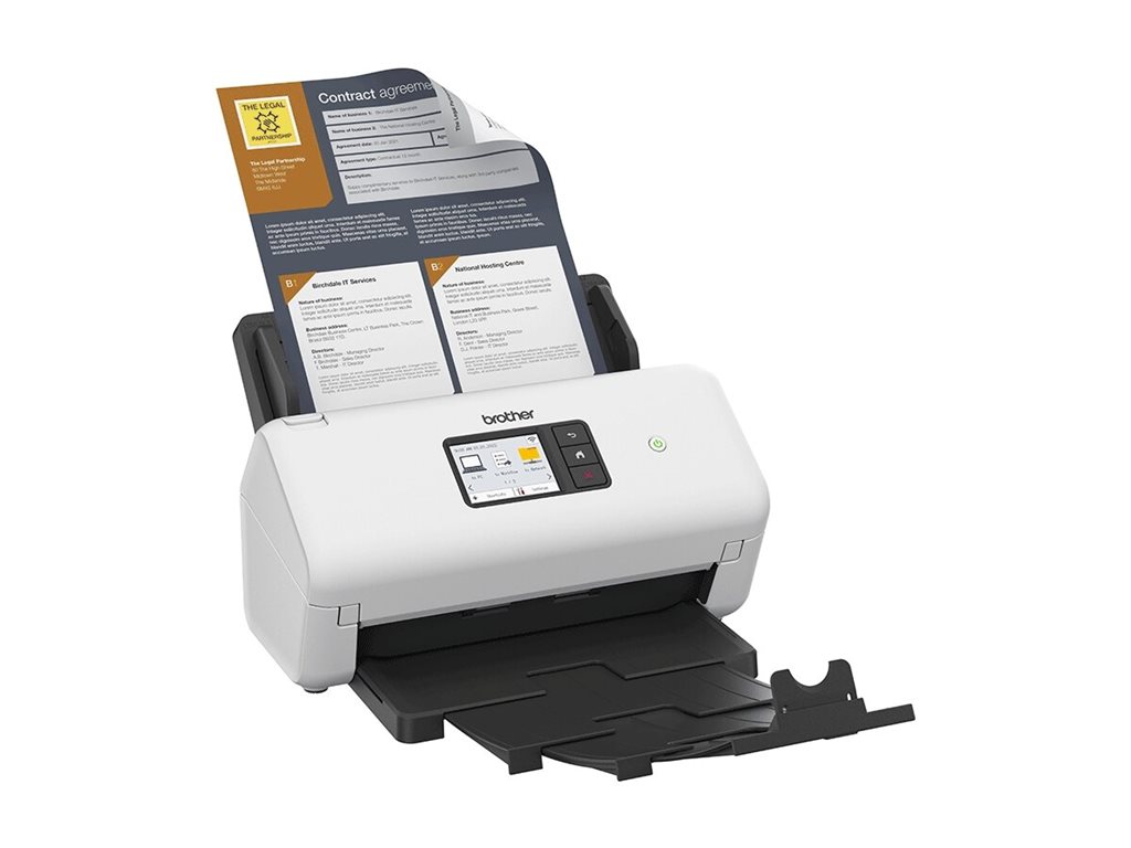 Brother ADS-4550W Dokumentenscanner – ADF, Duplex, 35 S./Min., WLAN, USB 3.0, Schwarz/Weiß