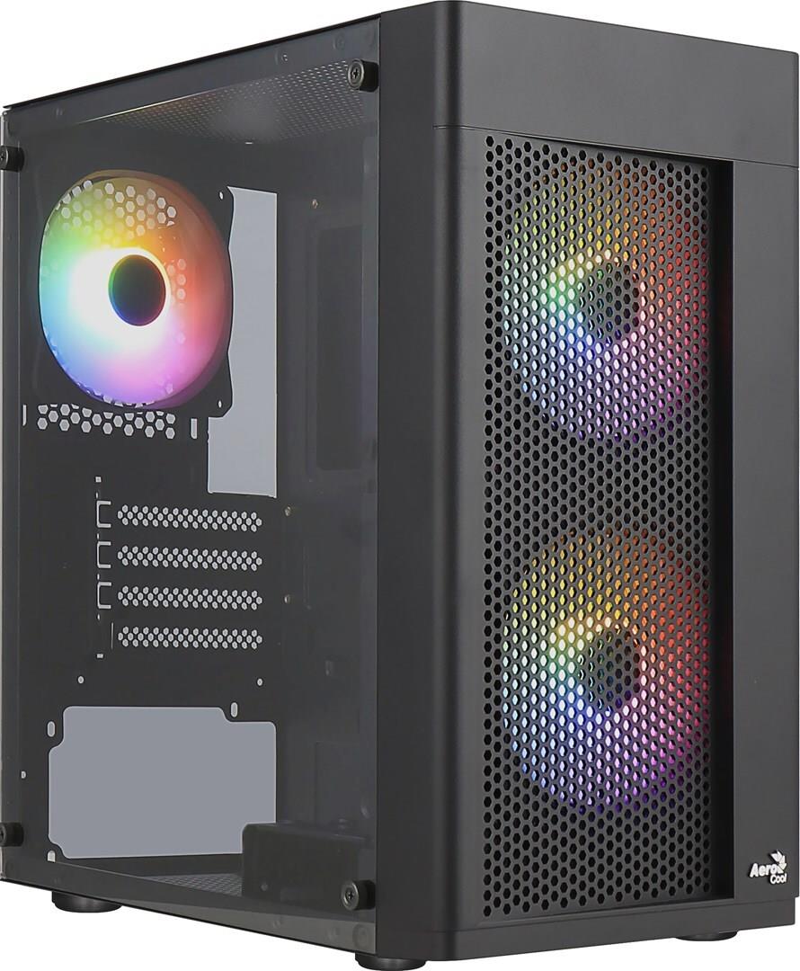 Aerocool Hexform Mini Tower PC-Gehäuse micro ATX Mini-ITX Schwarz