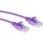 ACT Purple 7 meter LSZH U/UTP CAT6 datacenter slimline patch cable snagless with RJ45 connectors (DC9307)