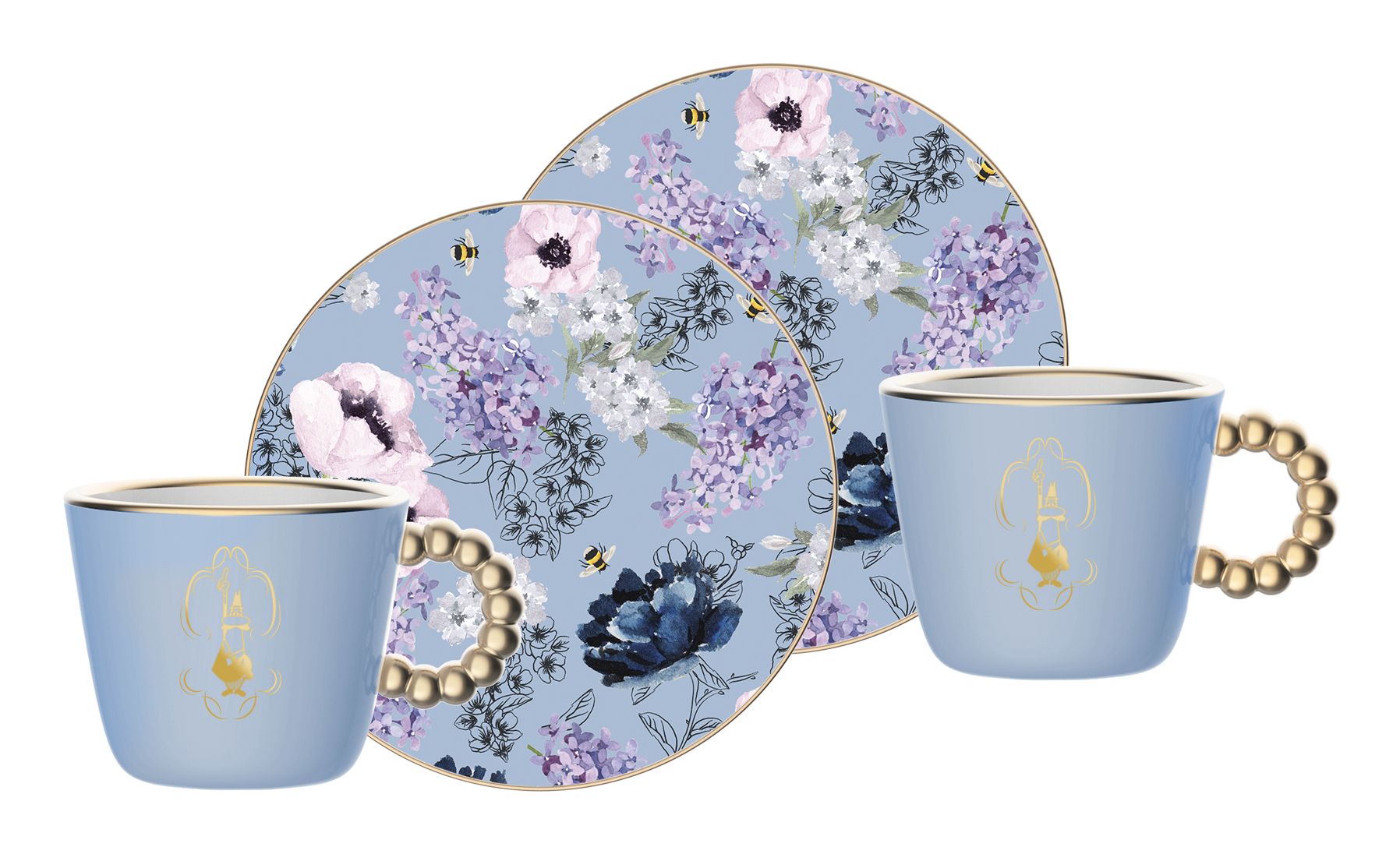 Bialetti BRIDGERTON BRID001 Tassenset Porzellan Blau
