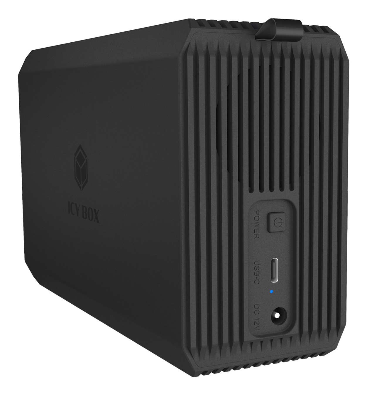 ICY BOX IB-RD3720-CU3 2-Bay RAID Gehäuse 2,5"/3,5" SATA USB 3.2 Gen 2 Schwarz